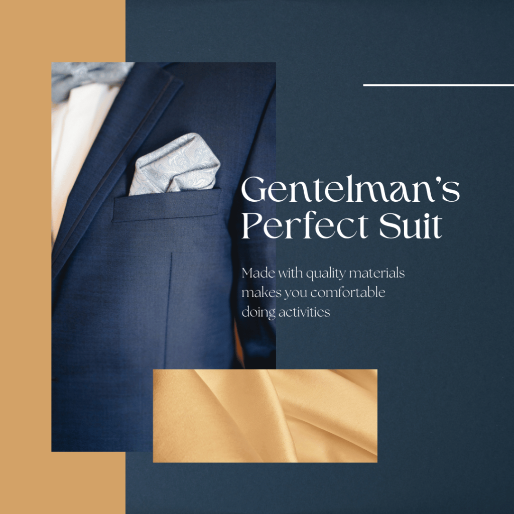 Dark Blue and Blue Corporate Gentleman's Perfect Suit Instagram Post